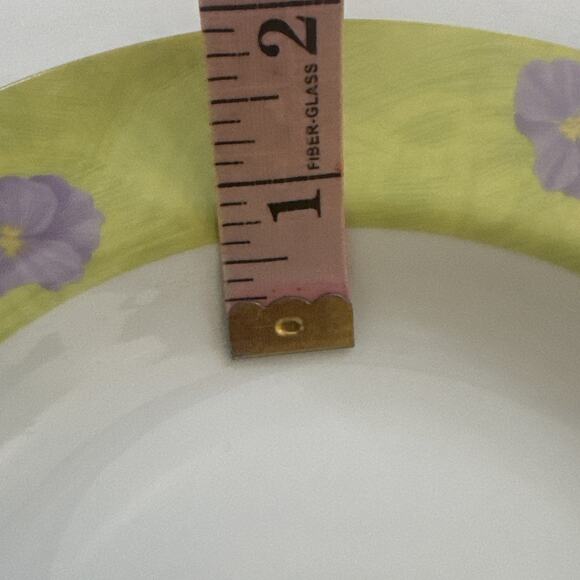 Set of 2 Mikasa Pansy Celadon Soup Salad Bowls L5752 Floral Dish Made in Japan - Picture 8 of 8